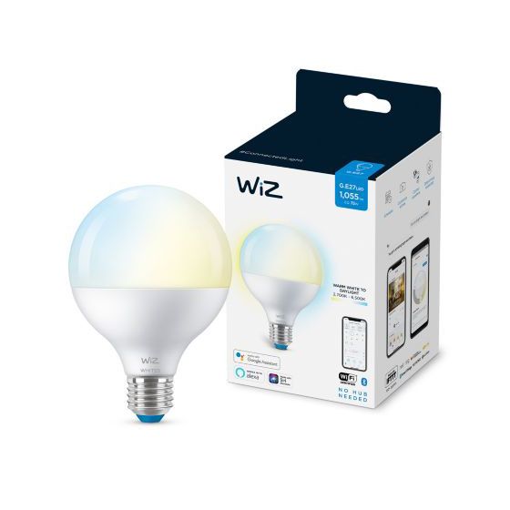 WiZ Wi-Fi黃白光 智能LED燈泡 - 11W / E27螺頭 / G95 (Tunable White 黃白光)