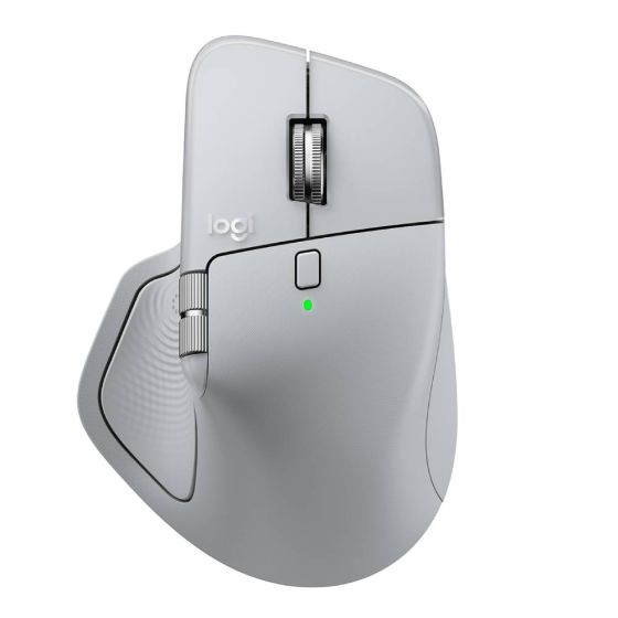 Logitech - MX Master 4 for Mac 高階無線靜音滑鼠 - (珍珠白/太空灰) GC-MXMASTER4MAC-MO