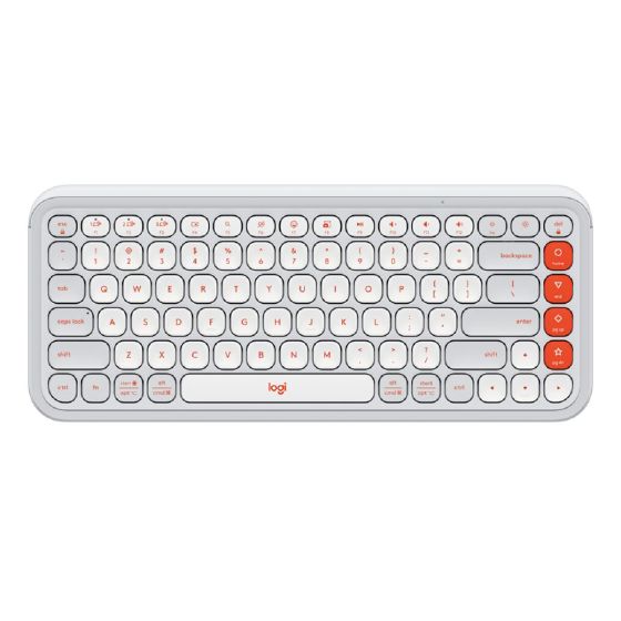 Logitech - POP ICON KEYS 無線鍵盤 (美式英文) - 時尚白 GC-920-013084