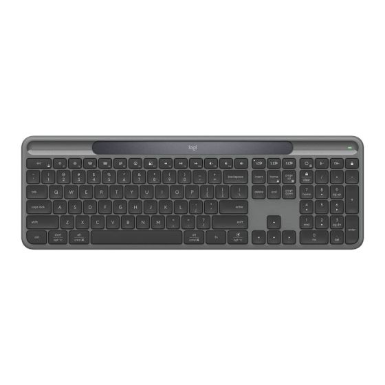 Logitech - Slim Solar+ 光能無線鍵盤 (石墨灰) GC-920-013765