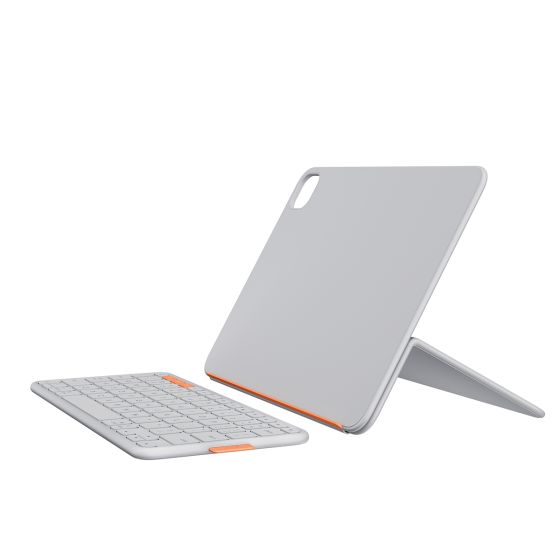 Logitech - FLIP FOLIO 磁吸式 iPad 鍵盤保護支架 (PRO & AIR 11") - 淺灰色 GC-920-013850