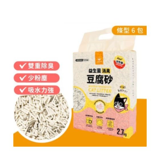 汪喵星球 - 益生菌消臭條型豆腐砂 (7L x 6包)｜貓砂 GC814