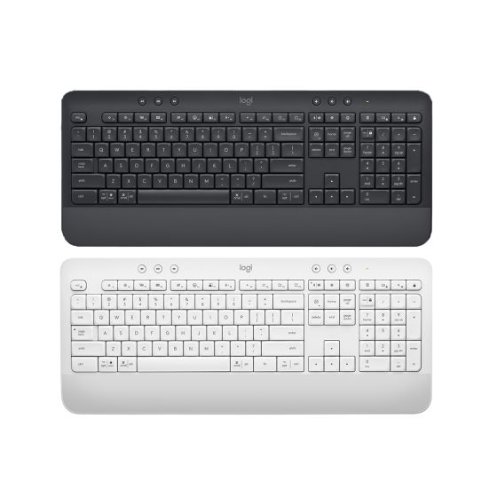 Logitech - Signature K650 無線舒適鍵盤 (石墨灰/珍珠白) GC920-0109-all