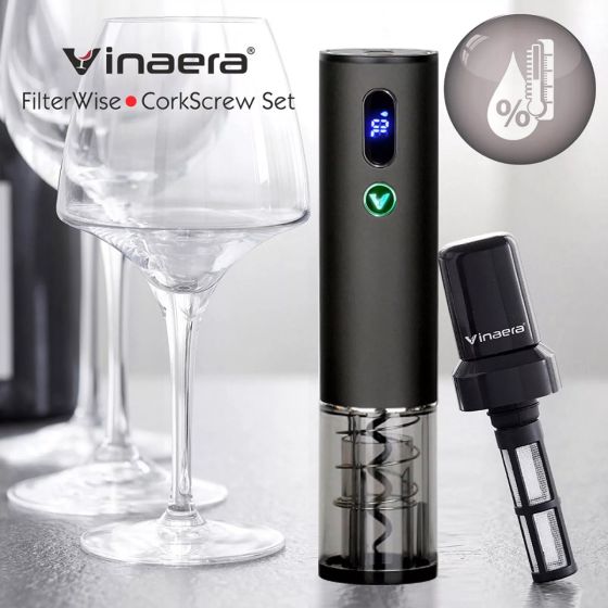 Vinaera - 濾酒/倒酒/酒塞 多功能自動開瓶器 CR-GOL_1422_50001