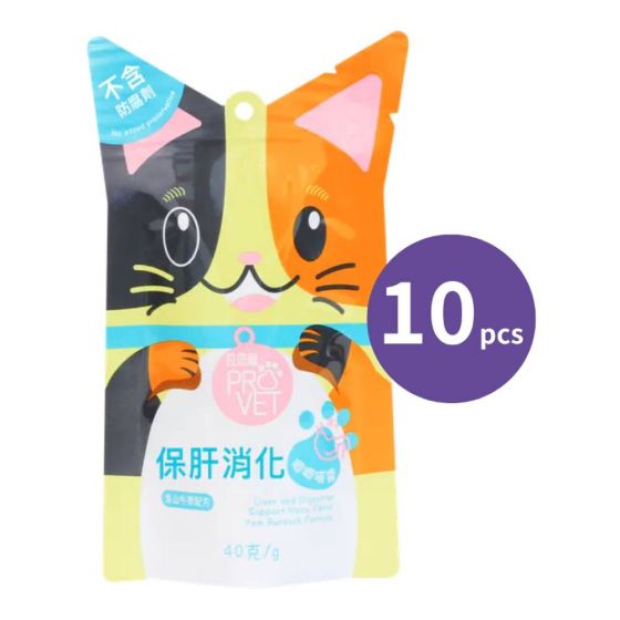 位元堂 - 位您寵保肝消化唧唧喵醬 (淮山牛蒡) 40克 x 10包 GOL_WYT_6884_10