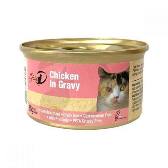 Gold-D - 雞肉濃湯貓用主食罐 I 24罐原盒優惠 (85g) GoldD-Chicken-Gravy