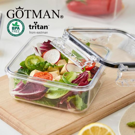 GOTMAN 韓國專利水晶鎖Tritan保鮮盒 (多款選項) CR-GOT-NCLATFC-MO
