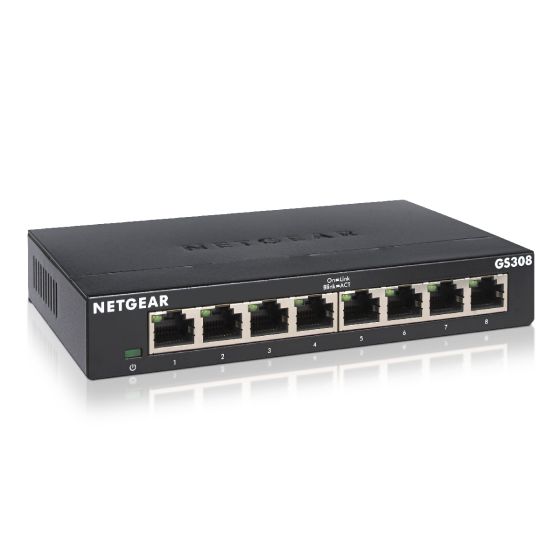 NETGEAR - (GS308) 8埠 千兆非網管交換機 GS308