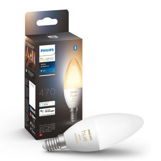 飛利浦 - Hue E14 806 lm 黃白光智能燈泡 (藍牙版) H929002294403