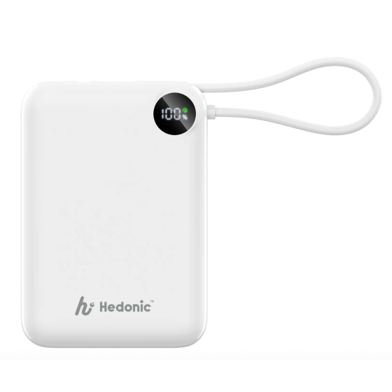 Mox 尊享 - [3C CCC認証] Hedonic PD 3.0 20000mAh (77Wh) USB-C Cable 旅行充電池 - 白色