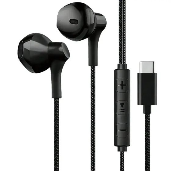 Hedonic - USB-C Flat-Head Wired Earphones - 81078