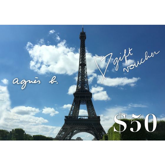 agnès b. HK$50 電子購物禮券