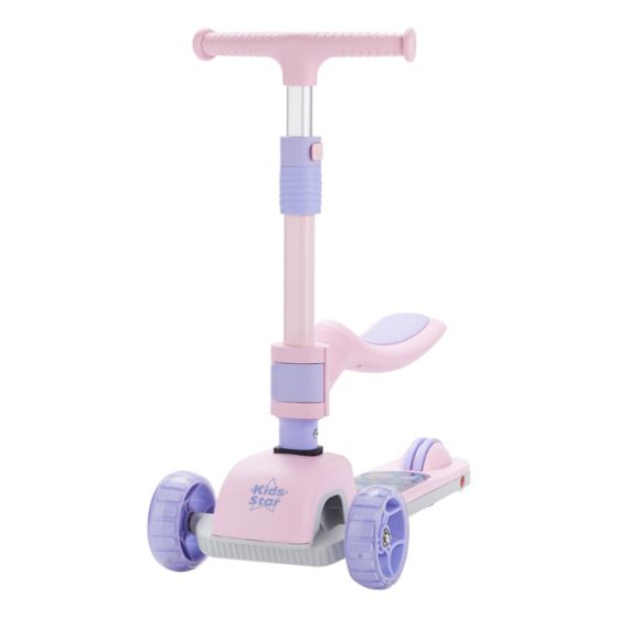 Kids Star - Flex-Move 2合1滑板車 - 粉紅色獨角獸/ 藍色機械人 HKTBBS00910