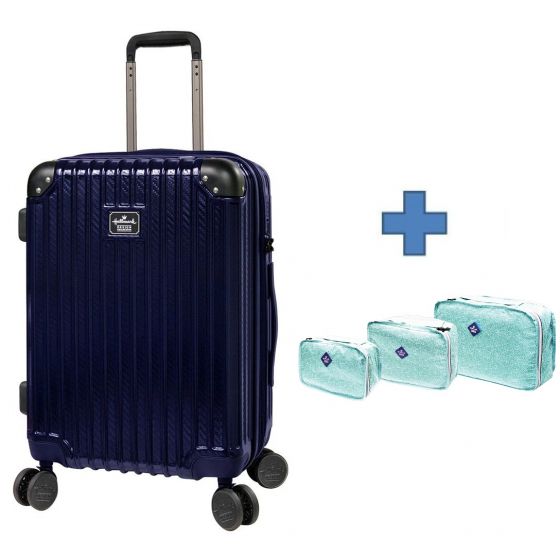 [送收納袋套裝] Hallmark Design Collection Pc Case 4輪行李箱 (藍色)(HM850T)