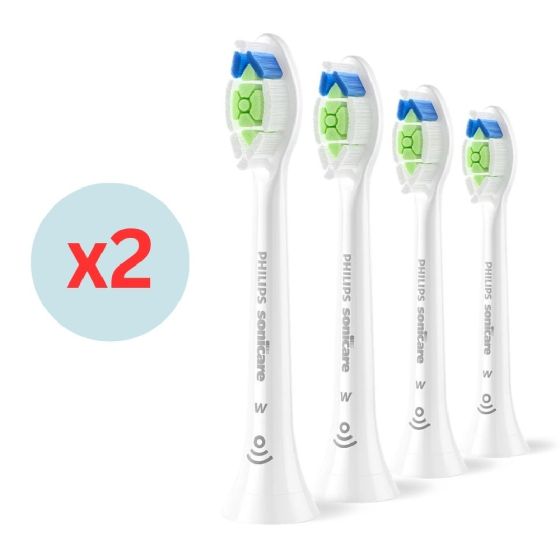 Philips - Sonicare HX6064/85 W2 高效亮白刷頭 4支裝(白)x2件 共8支 HX6064-85x2_A