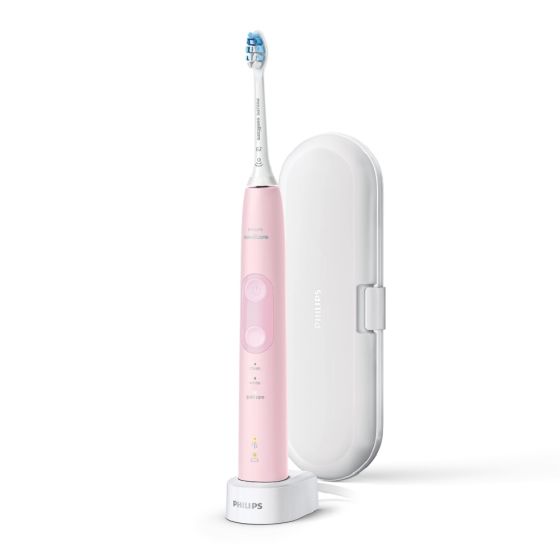 Philips - Sonicare 電動牙刷潔齒護齦款︱Protective Clean 5100聲波震動牙刷 (粉紅)︱HX6856/12 HX6856_12_A