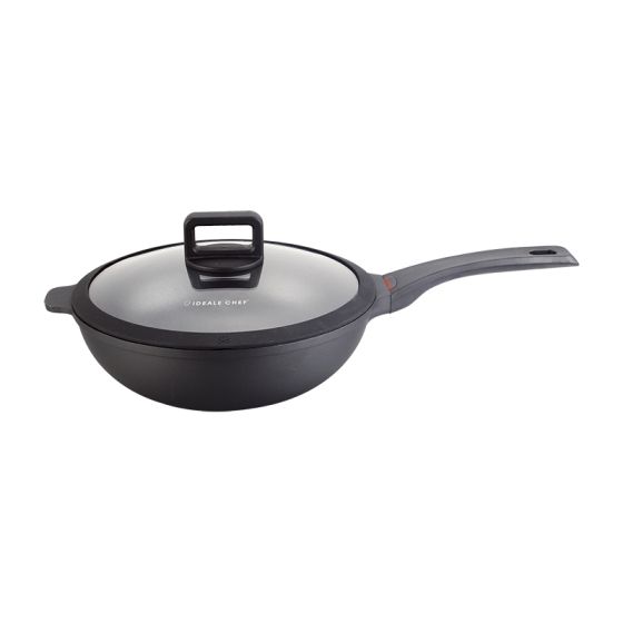 意美廚 - Dazzle 30CM鋼化鑄鋁易潔單柄炒鑊(IC17030W) IC17030W