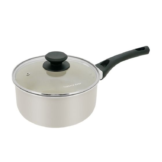 意美廚 NATURAL PLUS II 陶瓷易潔單柄煲連玻璃蓋 18 x 9.5cm / 2L (IC22318P) IC22318P