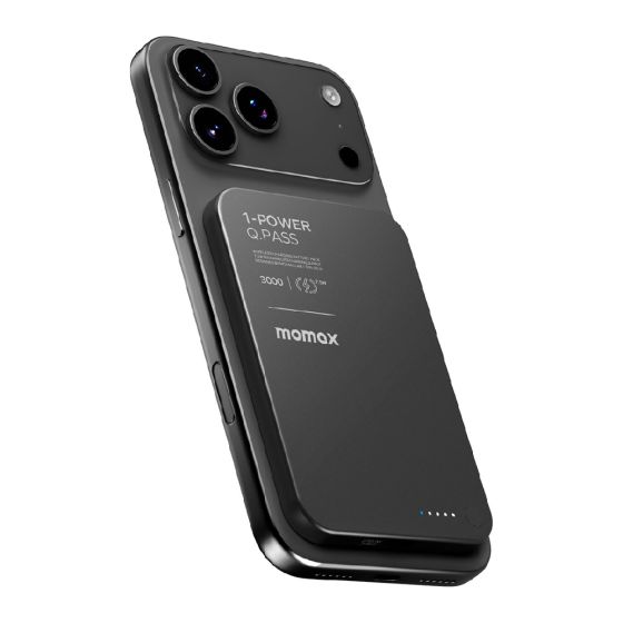 [CCC認證產品] Momax 1-Power Q.Pass 3000mAh 磁吸流動電源 [多種顏色] CR-IP115_ALL