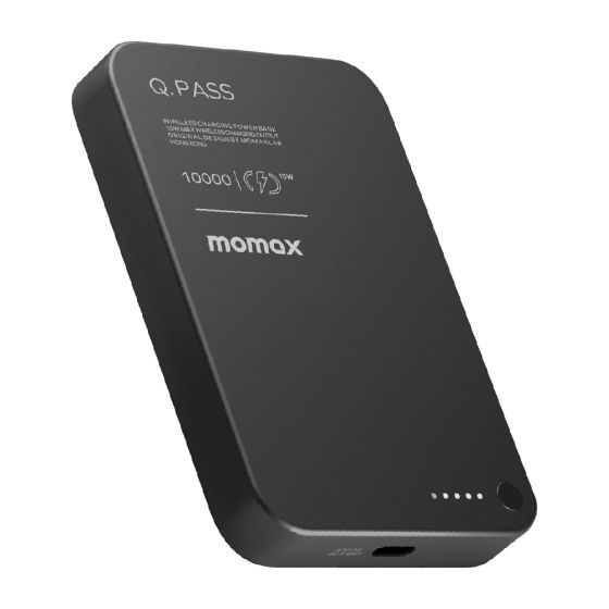 Momax - 1-Power Q.Pass 10000mAh 磁吸流動電源 [多種顏色] CR-IP117AS_ALL