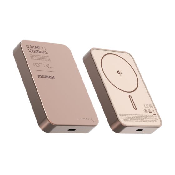 Momax - Q.Mag X1 Qi2 Gen 2 超薄磁吸流動電源 10000mAh (沙漠鈦金屬色) IP136Q2L2 IP136Q2L2