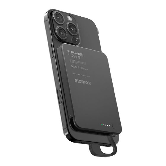 Momax - 1-Power F.Pass+ 5000mAh 磁吸帶線流動電源 [多種顏色] IP157_ALL