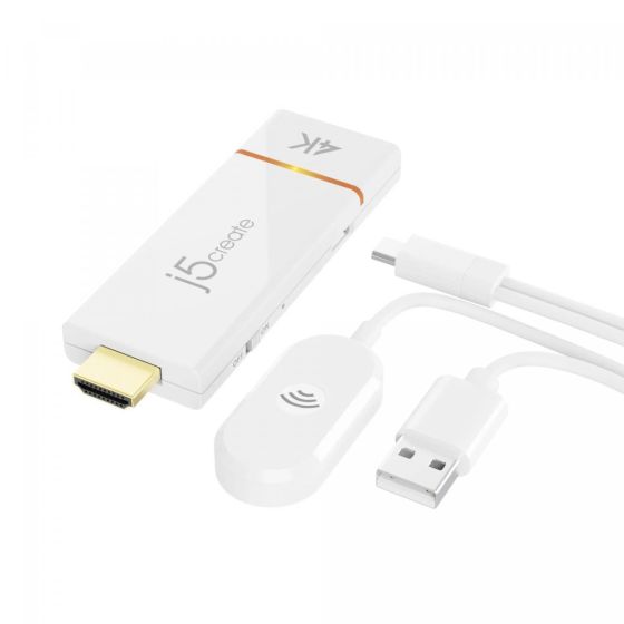 J5Create - 手機/平板/筆電 4K HDMI 無線影音投影組 [JVAW76] J5CRE-JVAW76