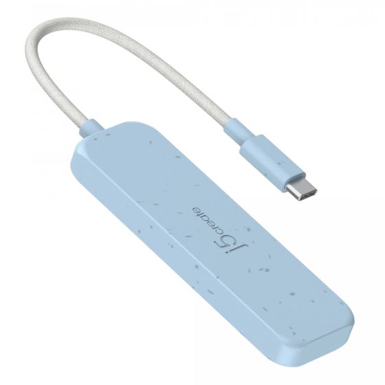 J5Create - JCH342E 環保材質 USB-C® Gen2 轉四埠Type-A & Type-C 高速集線器 [藍色] J5CRE_JCH342EC
