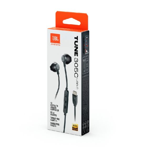 JBL - TUNE 305C 半入耳式插線耳機 (多色選擇) CR-JBLT305C
