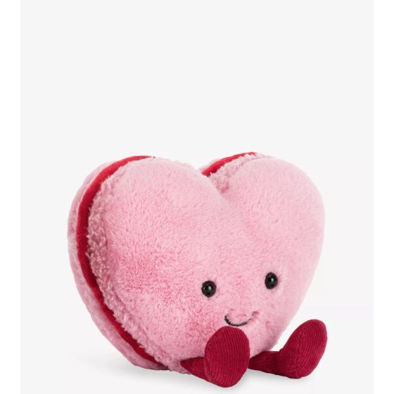 Jellycat - 粉紅色心型馬卡龍公仔 13cm