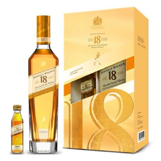 Johnnie Walker Aged 18 Years (with 5cl miniature) JW-18-WM