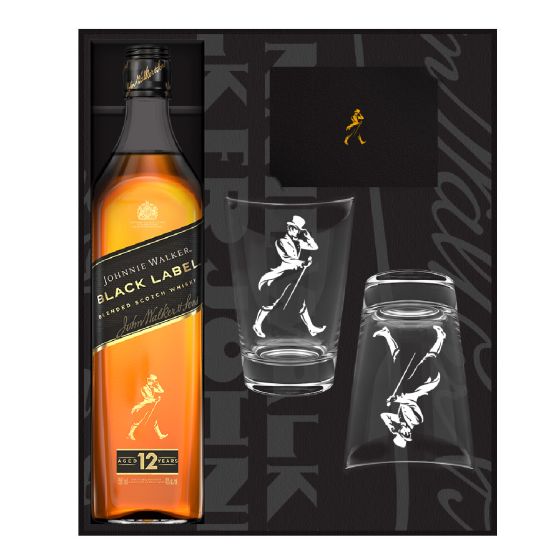 Johnnie Walker Black Label (連highball glasses 2隻) JW-BLK-2GS