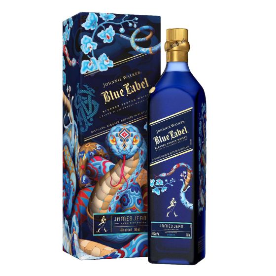 (預購) Johnnie Walker Blue Label 2025 蛇年限量版 (連禮盒) JW-BLUE-25