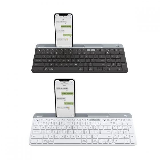 Logitech - K580 慳位靜音多工鍵盤 (中文版) (石墨灰色 / 白色) K580CH_all