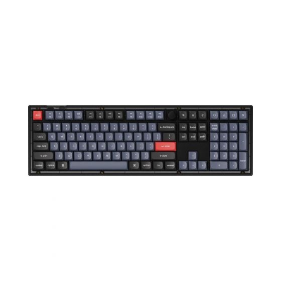 Keychron - V6 RGB 定制機械鍵盤 (旋紐版本) (黑色) (紅軸/茶軸) Keychron-V6-all