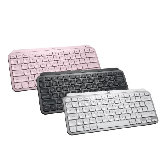 MX Keys Mini 智能無線鍵盤 - 石墨灰 / 珍珠白 / 玫瑰粉