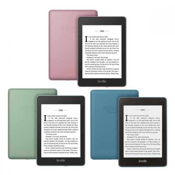 AMAZON - Kindle Paperwhite 2018 Wi-Fi 防水電子書閱讀器 (廣告版) 8GB (紅色 / 深藍色 / 綠色) kp2018-8gb_all
