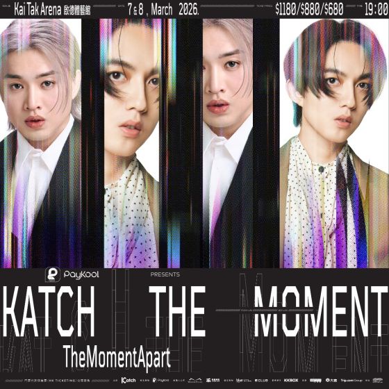 The Club 會員尊享 — PayKool 呈獻：《Katch the Moment》– TheMomentApart HK$1,180 門票組合