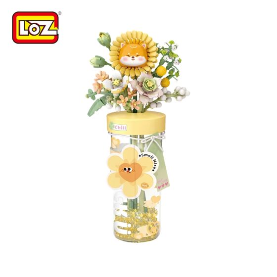 LOZ - 淡奶黃・香珠花杯 迷你積木 