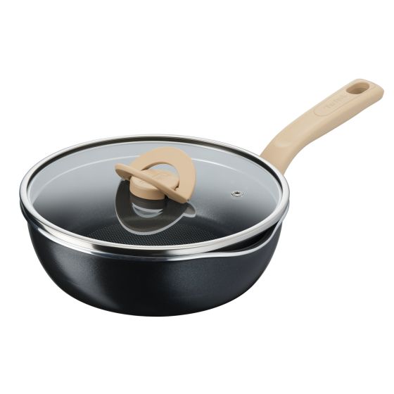 Tefal - 22cm Korean Multipan With Lid (IH Compatible) G16525 G16625-R