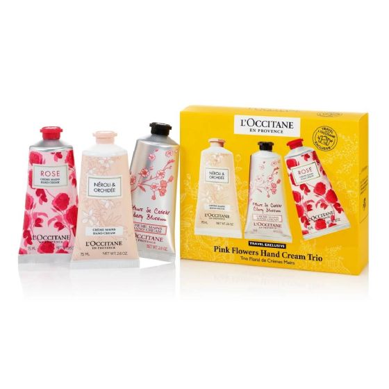 L'Occitane - 粉嫩迷人花香潤手霜套裝 CR-LCT-HSCRM-SET3PC