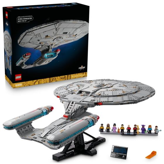 LEGO® Icons 10356 Star Trek: U.S.S. Enterprise NCC-1701-D™ (Bricks,Decoration,Gift,Toy)