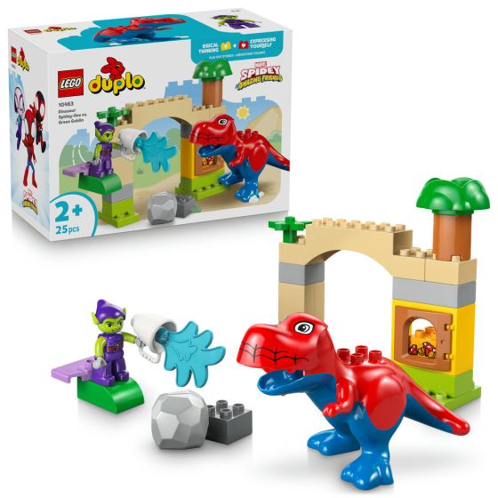LEGO® DUPLO 10463 Dinosaur Spidey-Rex vs. Green Goblin (Marvel,Dinosaur,Kids Toys,Bricks)