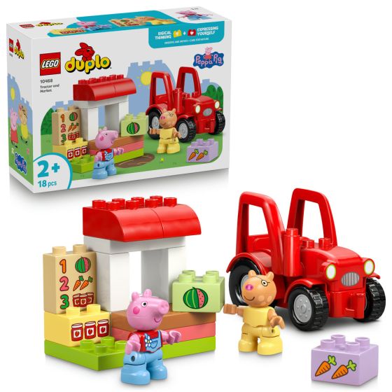 LEGO® DUPLO 10468 拖拉機和市集 (Peppa Pig,學習遊戲,幼兒玩具,積木)