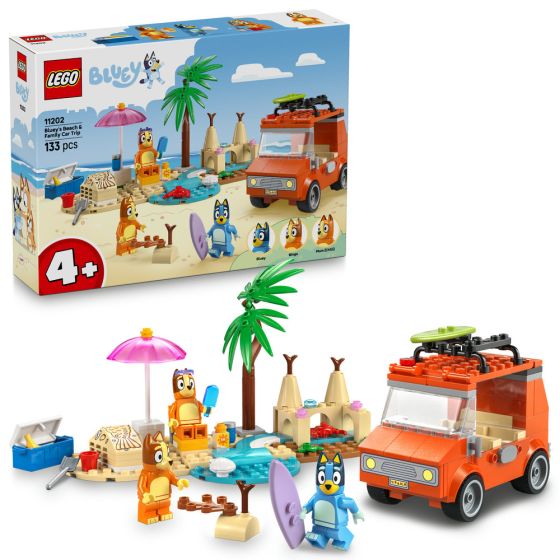 LEGO® - Bluey 11202 保怡的海灘和家庭汽車之旅 (Bluey