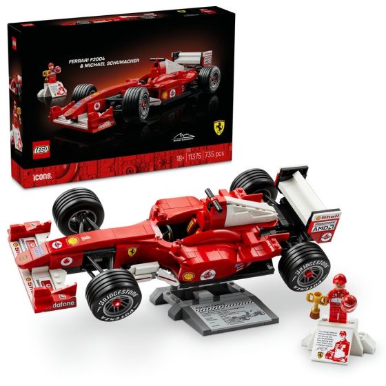 [預購] LEGO® - Icons 11375 Ferrari F2004 & Michael Schumacher (賽車,居家擺設,玩具,積木) (預計最快2026年3月1日送貨)