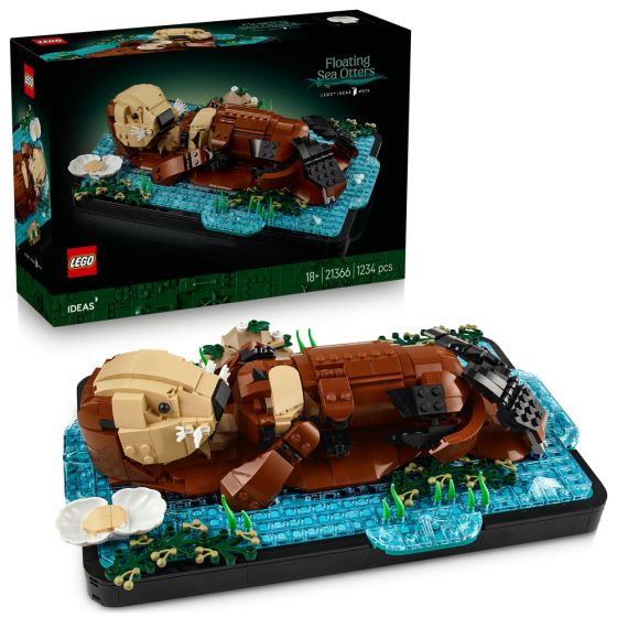 LEGO® Ideas 21366 Floating Sea Otters (Animal Toys,Home Decoration,Gifts,Toys & Bricks)