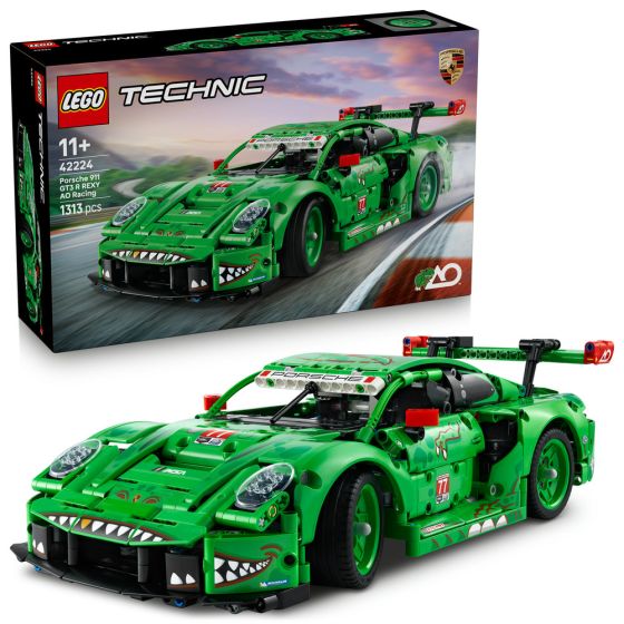LEGO® Technic 42224 Porsche 911 GT3 R REXY AO Racing Car (Creative,Racing Model,Gift,Toy)