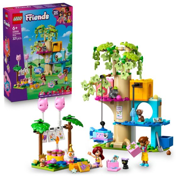 LEGO® - Friends 42666 貓咪生日派對和樹屋 (動物