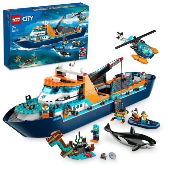 LEGO® - City 60368 極地探險家號輪船 (極地探險玩具